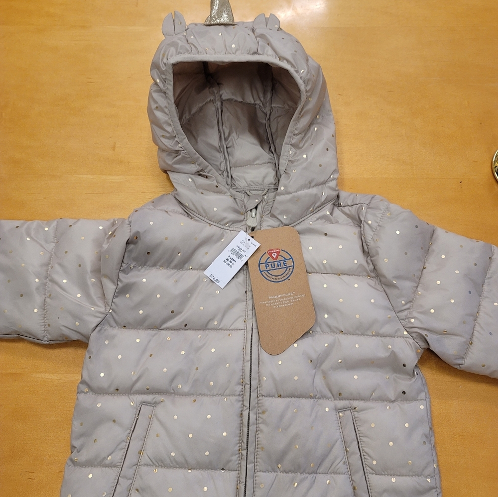 Gap Girls puffy unicorn jacket size 3 years